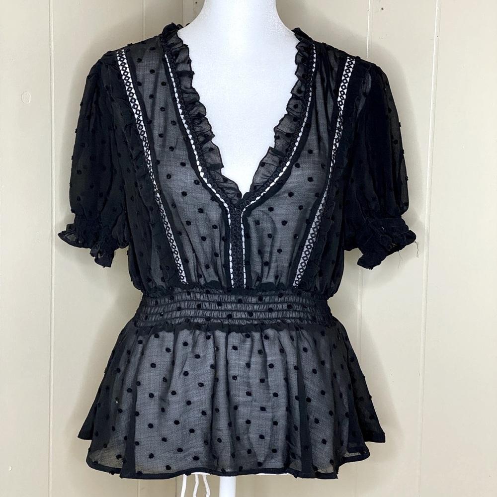 Black sheer top